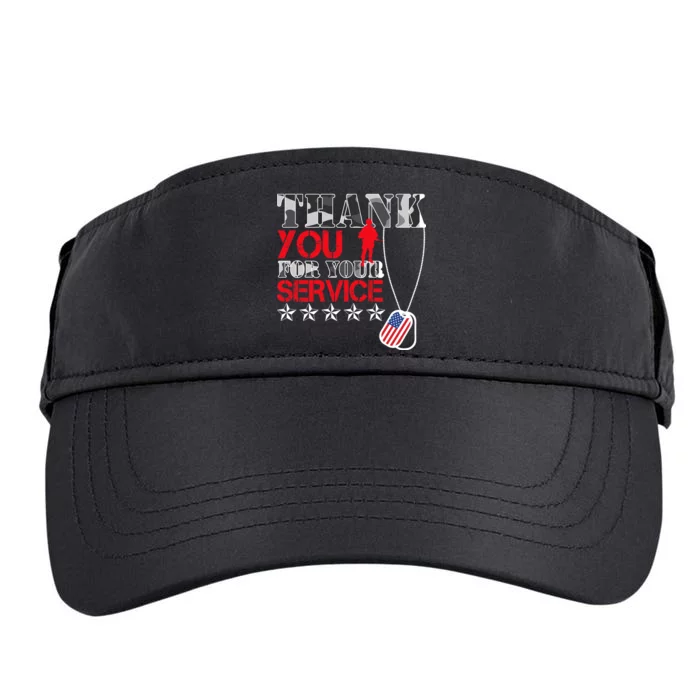 Thank You For Your Service Adult Drive Performance Visor