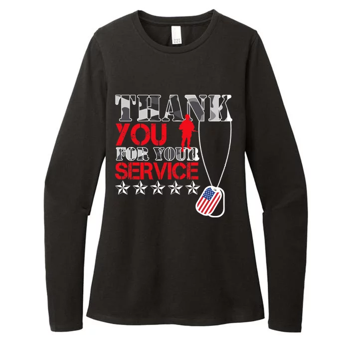 Thank You For Your Service Womens CVC Long Sleeve Shirt