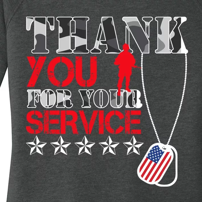 Thank You For Your Service Women's Perfect Tri Tunic Long Sleeve Shirt