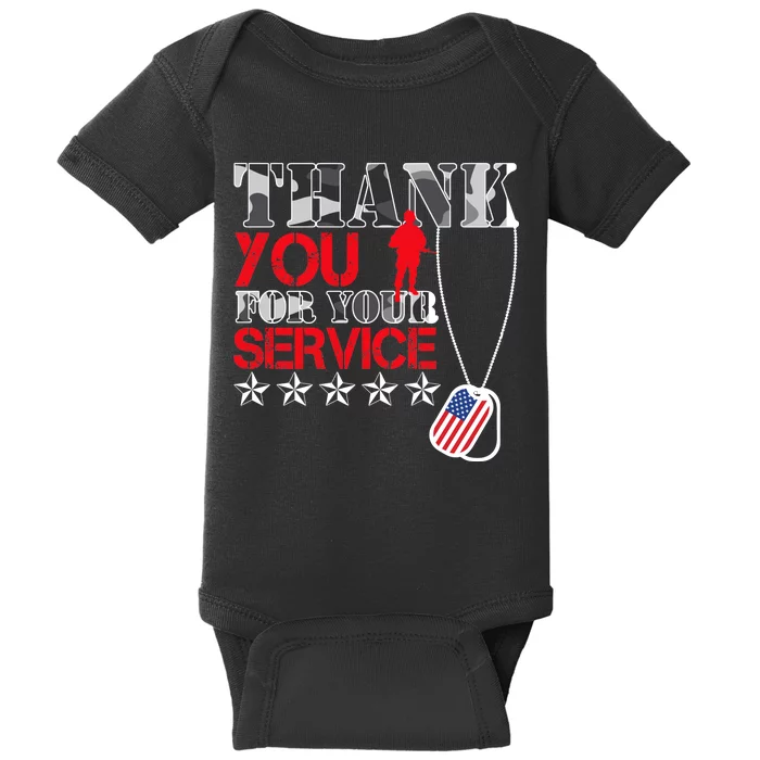 Thank You For Your Service Baby Bodysuit