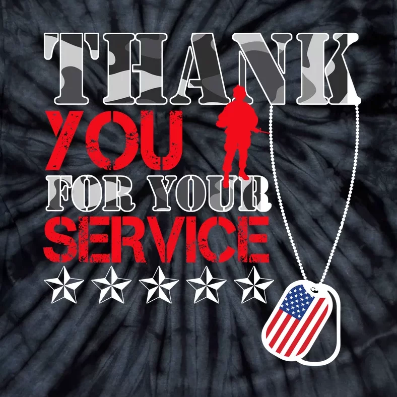 Thank You For Your Service Tie-Dye T-Shirt