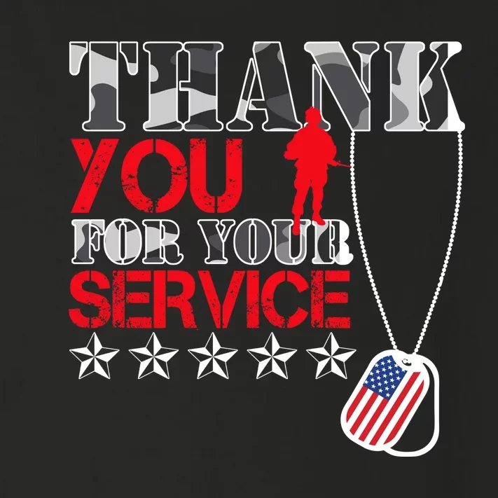 Thank You For Your Service Toddler Long Sleeve Shirt