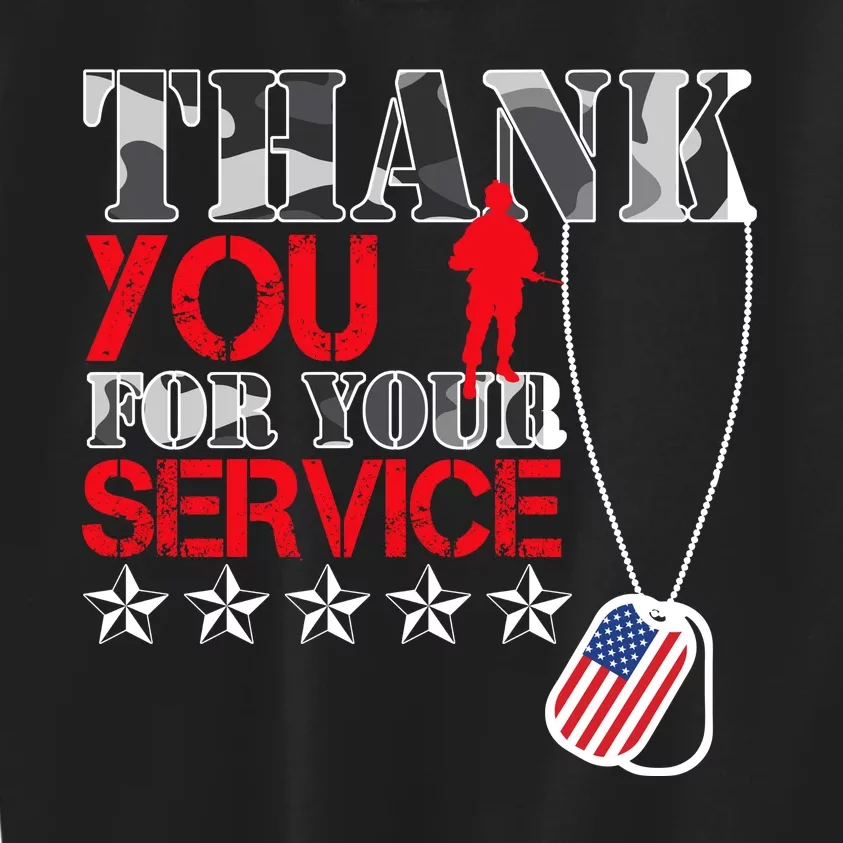 Thank You For Your Service Kids Sweatshirt