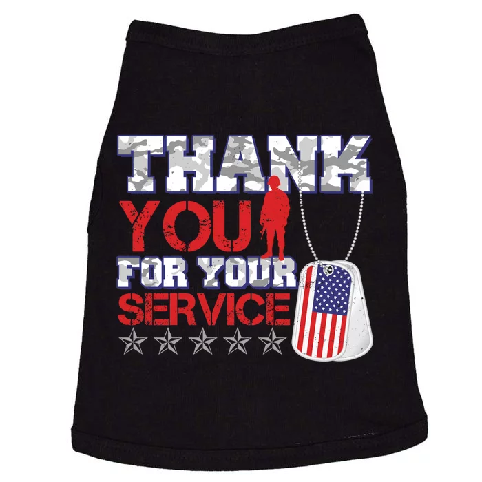 Thank You For Your Service Veterans Day Doggie Tank