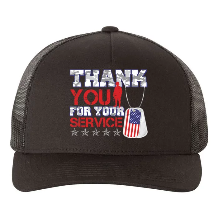 Thank You For Your Service Veterans Day Yupoong Adult 5-Panel Trucker Hat