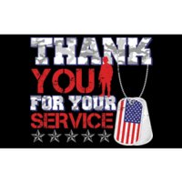 Thank You For Your Service Veterans Day Bumper Sticker