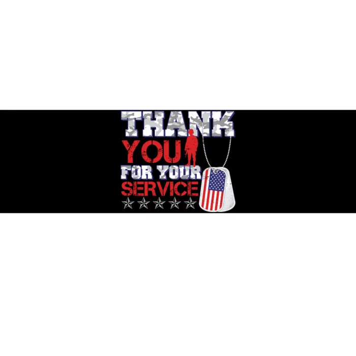 Thank You For Your Service Veterans Day Bumper Sticker