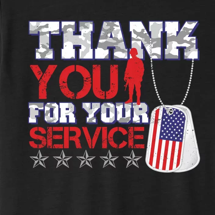 Thank You For Your Service Veterans Day ChromaSoft Performance T-Shirt