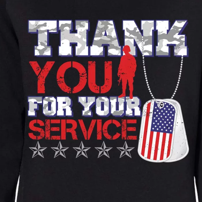 Thank You For Your Service Veterans Day Womens California Wash Sweatshirt