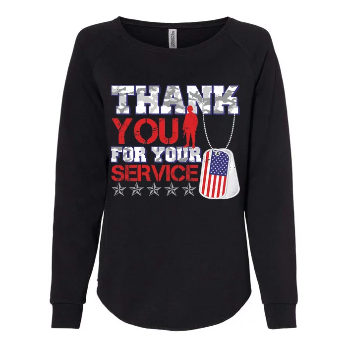 Thank You For Your Service Veterans Day Womens California Wash Sweatshirt