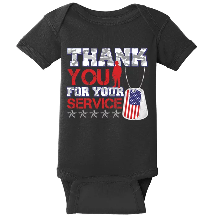 Thank You For Your Service Veterans Day Baby Bodysuit