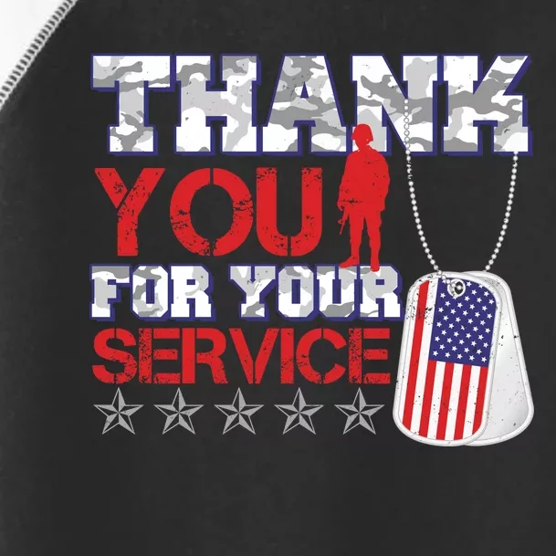 Thank You For Your Service Veterans Day Toddler Fine Jersey T-Shirt