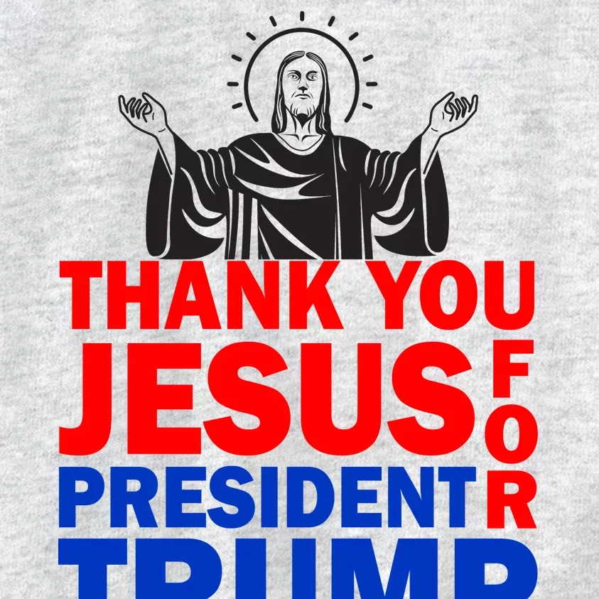 Thank You Jesus For President Trump Kids Sweatshirt