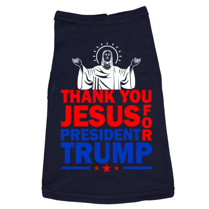 Thank You Jesus For President Trump Doggie Tank