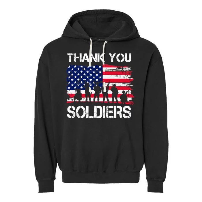 Thank You Soldiers Garment-Dyed Fleece Hoodie