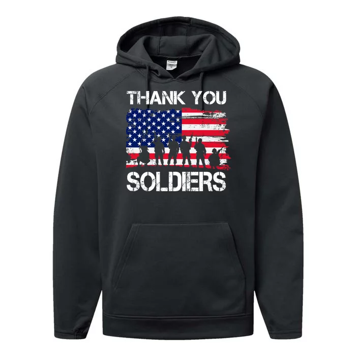 Thank You Soldiers Performance Fleece Hoodie