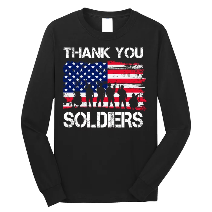 Thank You Soldiers Long Sleeve Shirt