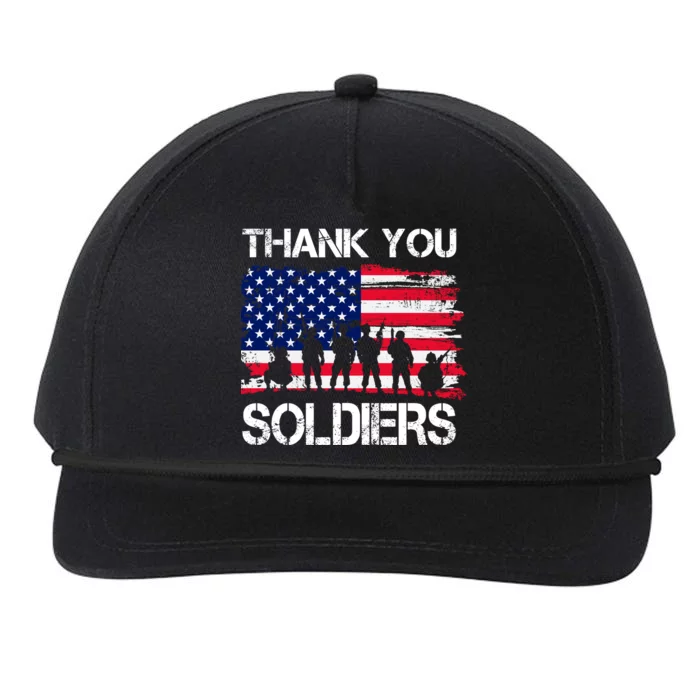 Thank You Soldiers Snapback Five-Panel Rope Hat