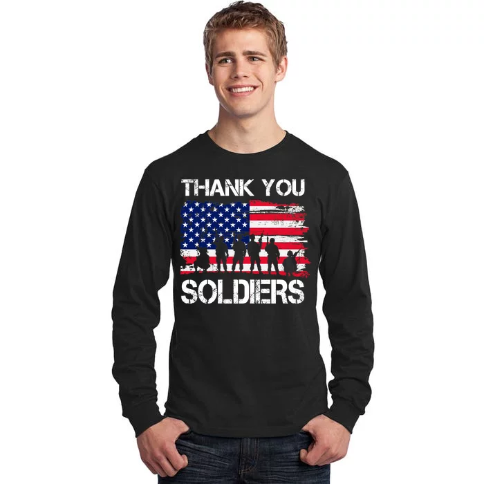 Thank You Soldiers Tall Long Sleeve T-Shirt