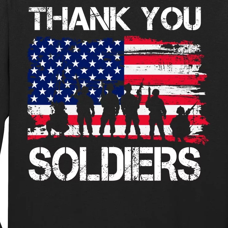 Thank You Soldiers Tall Long Sleeve T-Shirt