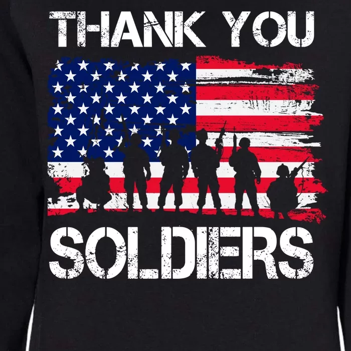 Thank You Soldiers Womens California Wash Sweatshirt