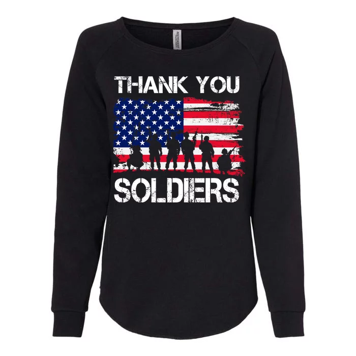 Thank You Soldiers Womens California Wash Sweatshirt