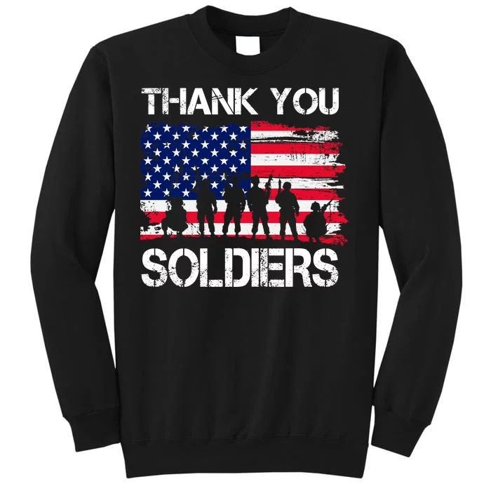 Thank You Soldiers Tall Sweatshirt