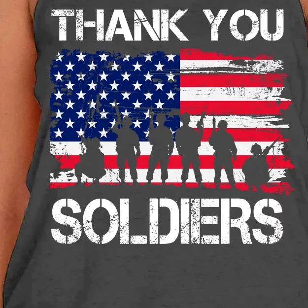 Thank You Soldiers Women's Knotted Racerback Tank