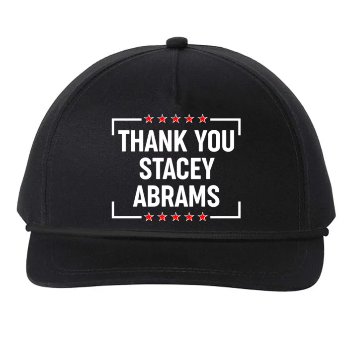 Thank You Stacey Abrams Snapback Five-Panel Rope Hat