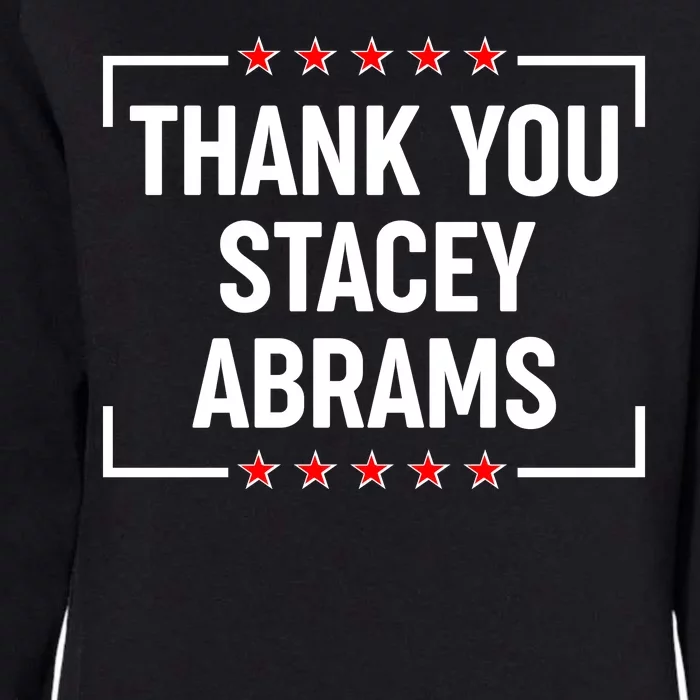 Thank You Stacey Abrams Womens California Wash Sweatshirt