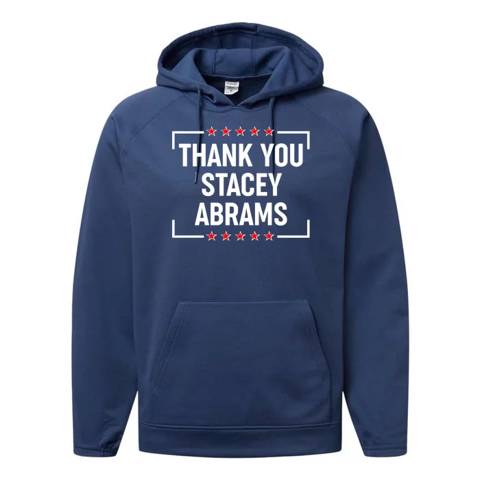 Thank You Stacey Abrams Performance Fleece Hoodie