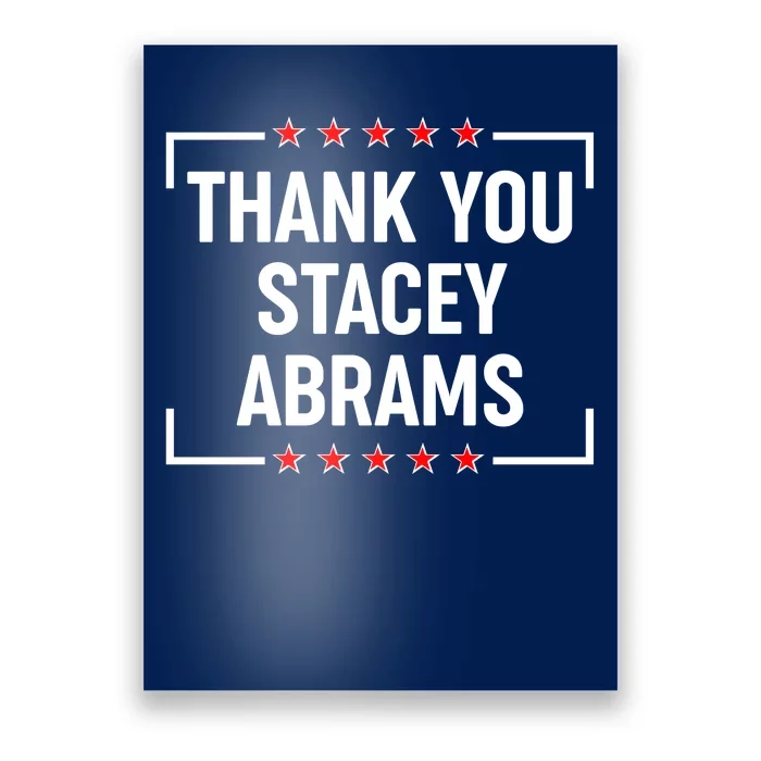 Thank You Stacey Abrams Poster