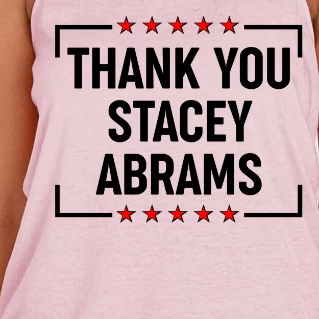 Thank You Stacey Abrams Women's Knotted Racerback Tank