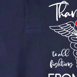 Thank You To All Those Fighting In The Frontline Softstyle Adult Sport Polo