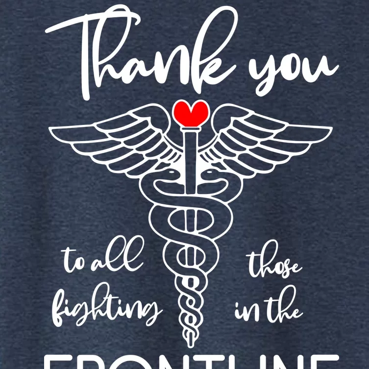 Thank You To All Those Fighting In The Frontline Women's Crop Top Tee