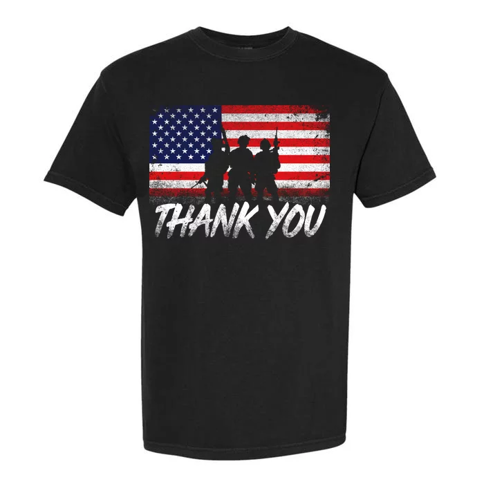 Thank You USA Troops Garment-Dyed Heavyweight T-Shirt