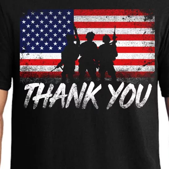 Thank You USA Troops Pajama Set