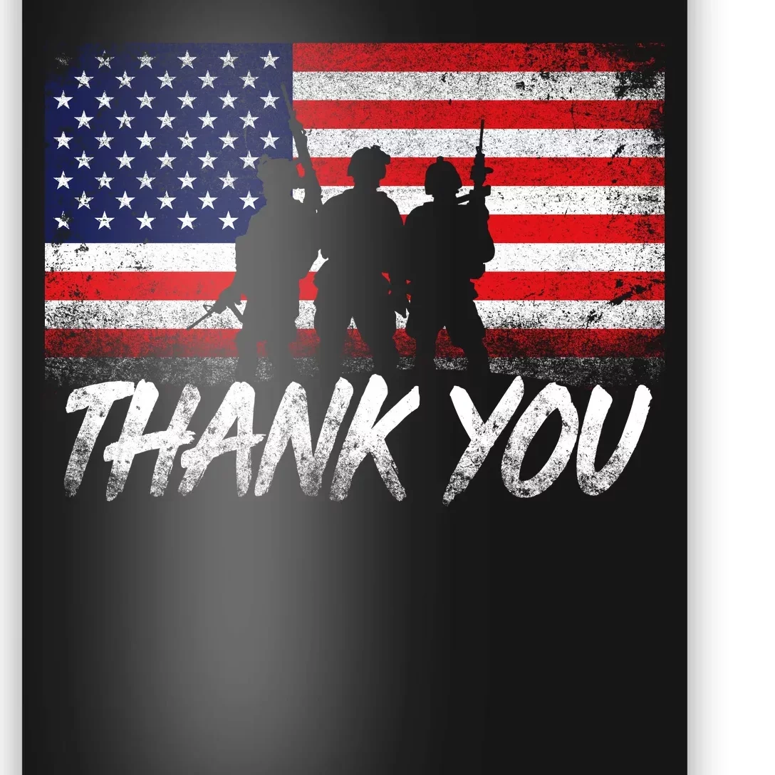 Thank You USA Troops Poster