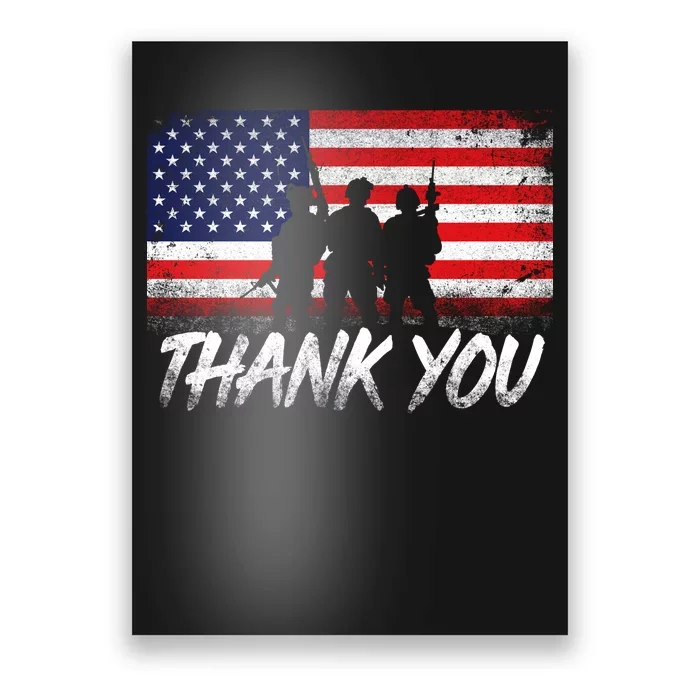 Thank You USA Troops Poster