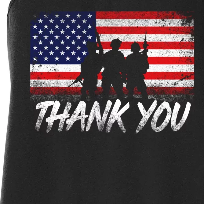 Thank You USA Troops Women's Racerback Tank