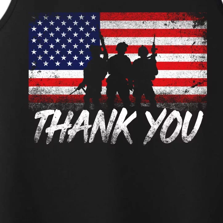 Thank You USA Troops Performance Tank