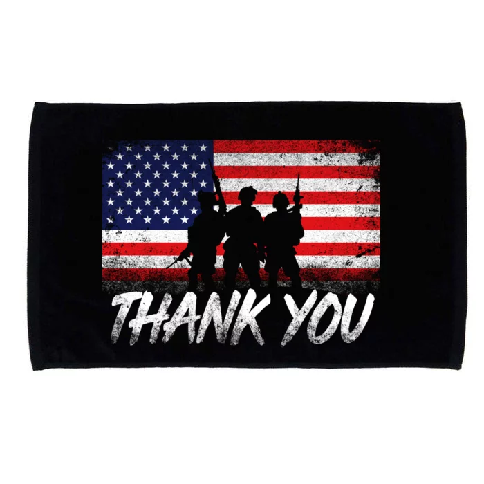 Thank You USA Troops Microfiber Hand Towel