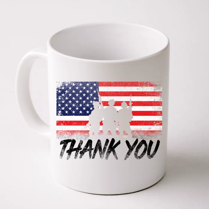 Thank You USA Troops Front & Back Coffee Mug