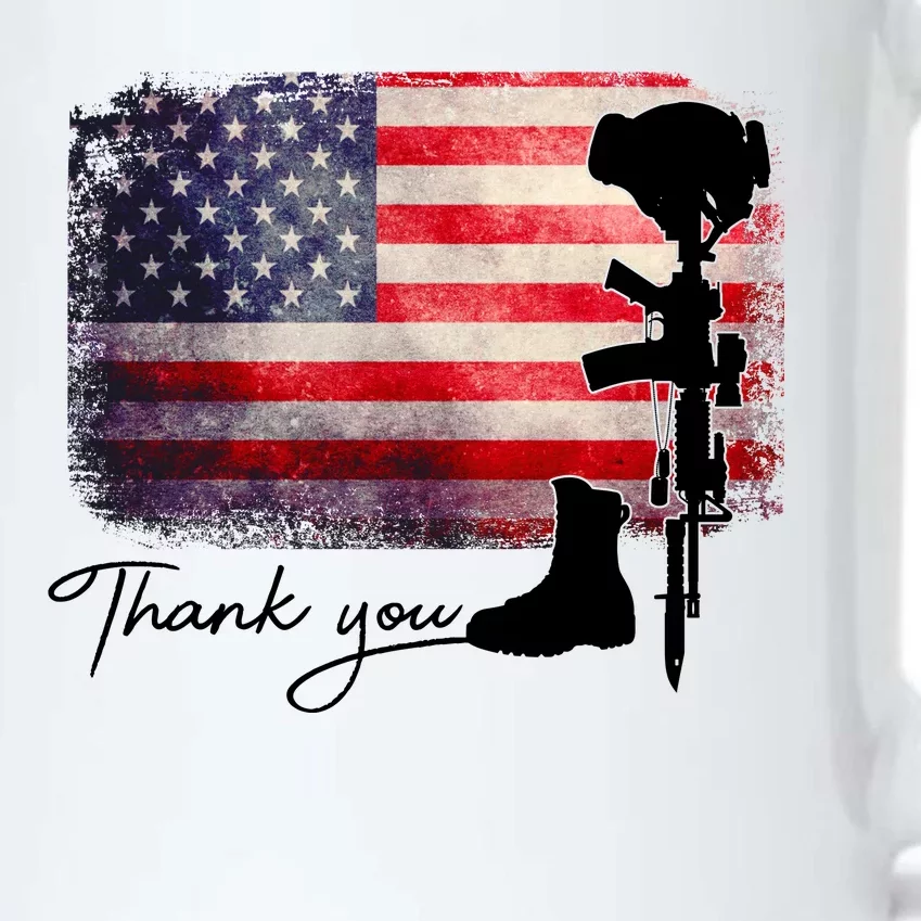 Thank You Veterans Memorial Day Black Color Changing Mug