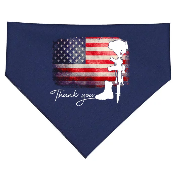 Thank You Veterans Memorial Day USA-Made Doggie Bandana