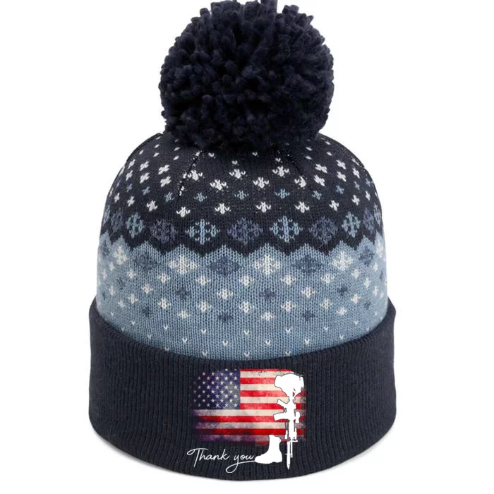 Thank You Veterans Memorial Day The Baniff Cuffed Pom Beanie