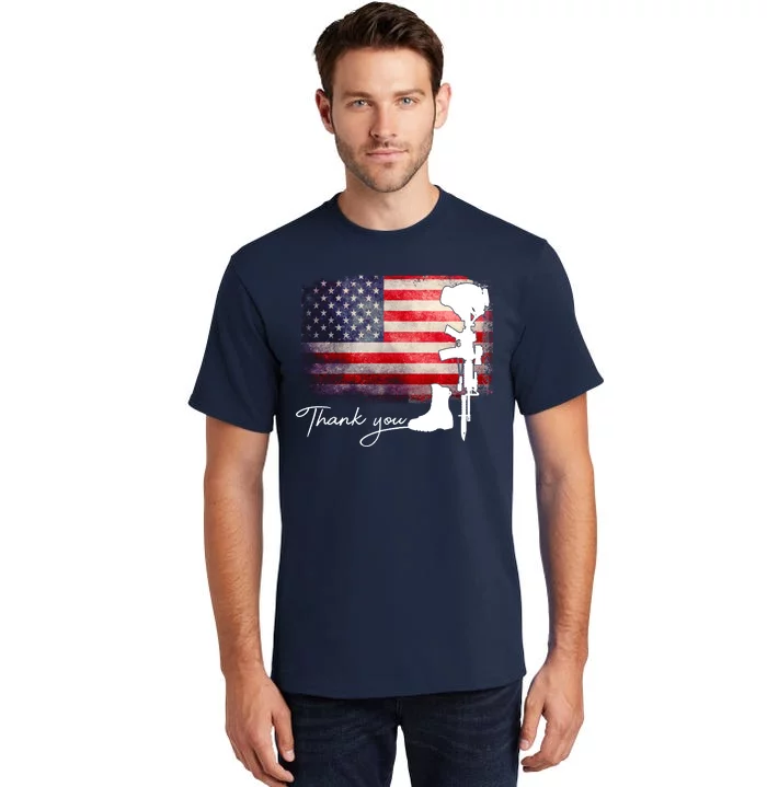 Thank You Veterans Memorial Day Tall T-Shirt