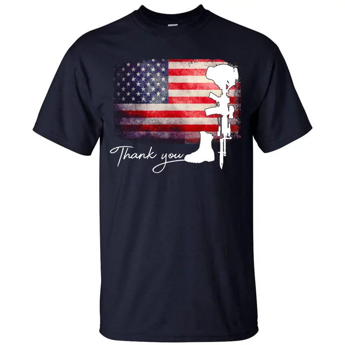 Thank You Veterans Memorial Day Tall T-Shirt