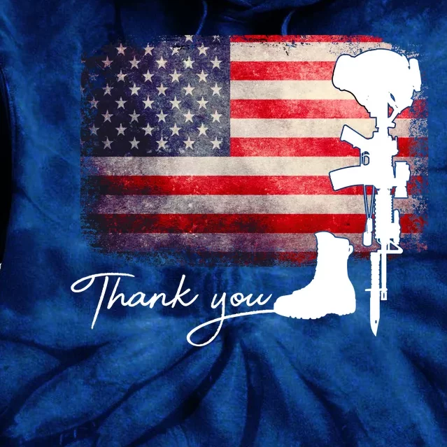 Thank You Veterans Memorial Day Tie Dye Hoodie