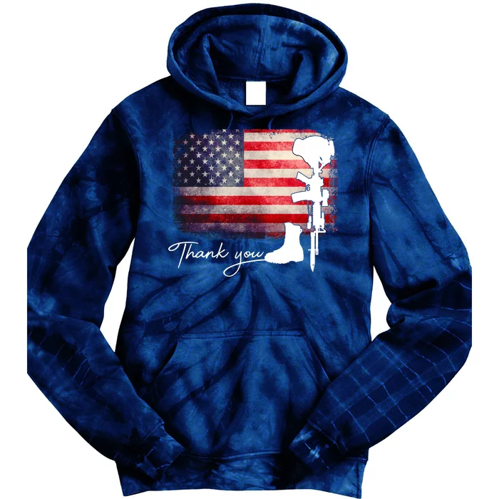 Thank You Veterans Memorial Day Tie Dye Hoodie